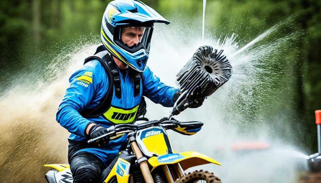 Hochdruckreiniger Einsatz Motorrad