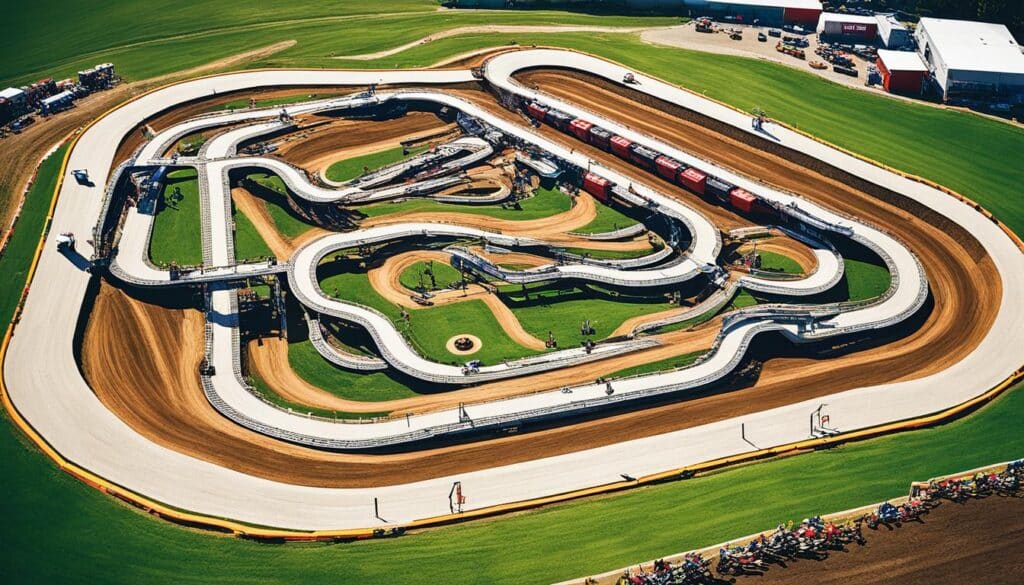 Modulares Streckendesign im Motocross