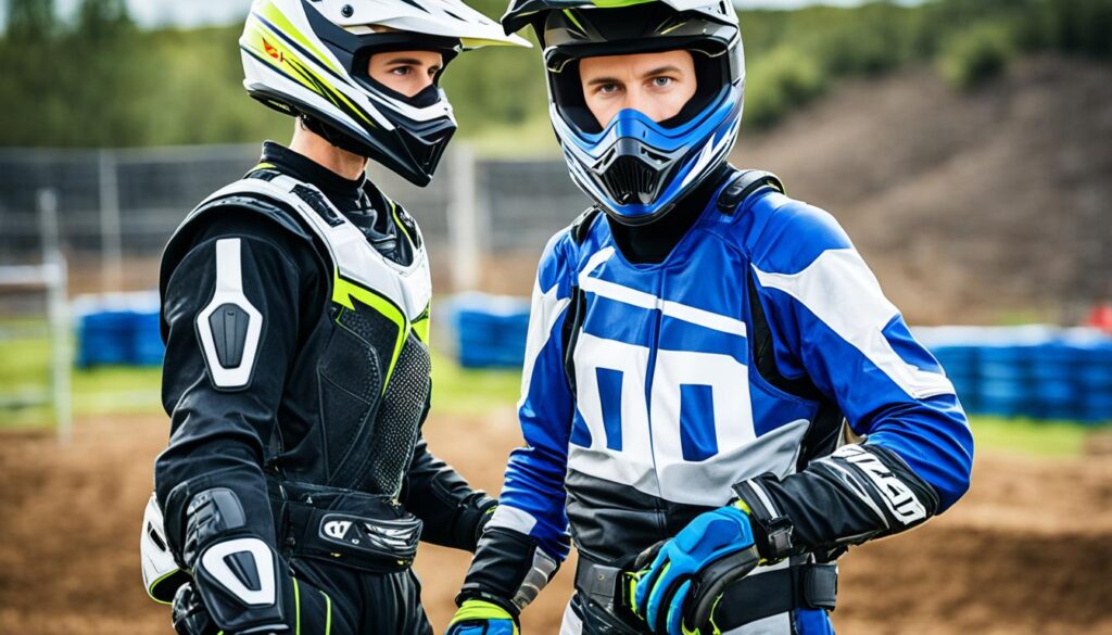 Motocross-Sicherheitsausrüstung