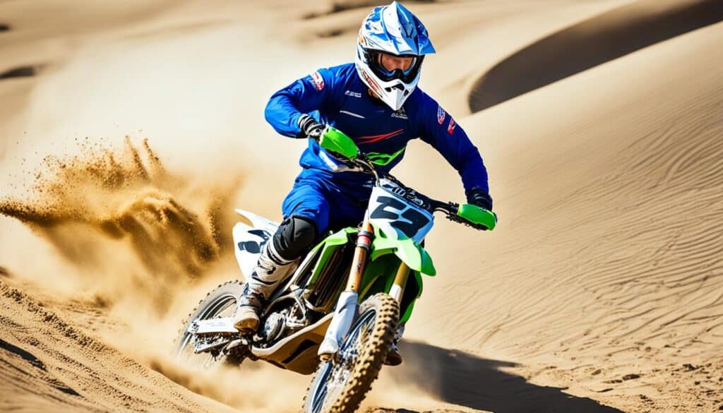 Motocross Techniken Sandfahren