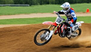 Nutzung der Körperdynamik für schnelleres Fahren beim Motocross