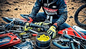 Ölwechsel bei Motocross-Bikes